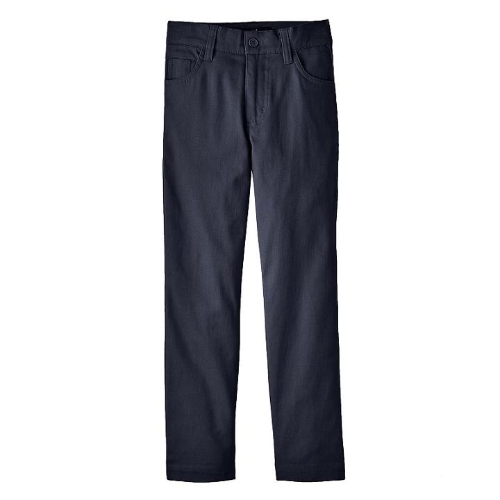 Boys 8-20 Eddie Bauer Flat-front Stretch Pants, Boy's, Size: 7, Blue