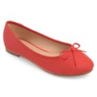 Journee Collection Conlin Women's Ballet Flats, Size: Medium (8), Red