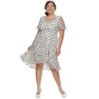 Plus Size Chaya Wrap Peplum Hem Dress, Women's, Size: 22 W, White