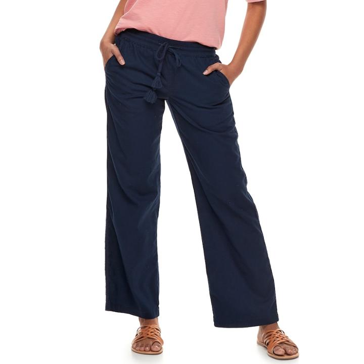 Women's Sonoma Goods For Life&trade; Linen Pants, Size: 8, Dark Blue