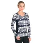 Women's Snow Angel Slimline Scoopneck Base Layer Top, Size: Regular, Dark Grey
