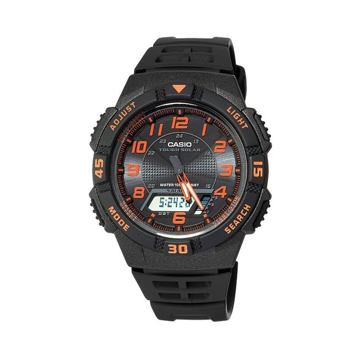Casio Men's Sport Tough Solar Analog & Digital Chronograph Watch - Aqs800w- 1b2vcfk, Black