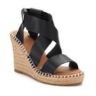 So&reg; Halibut Women's Wedge Sandals, Size: Medium (9.5), Black