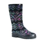 Muk Luks Annabelle Women's Water-resistant Rain Boots, Girl's, Size: 8, Black