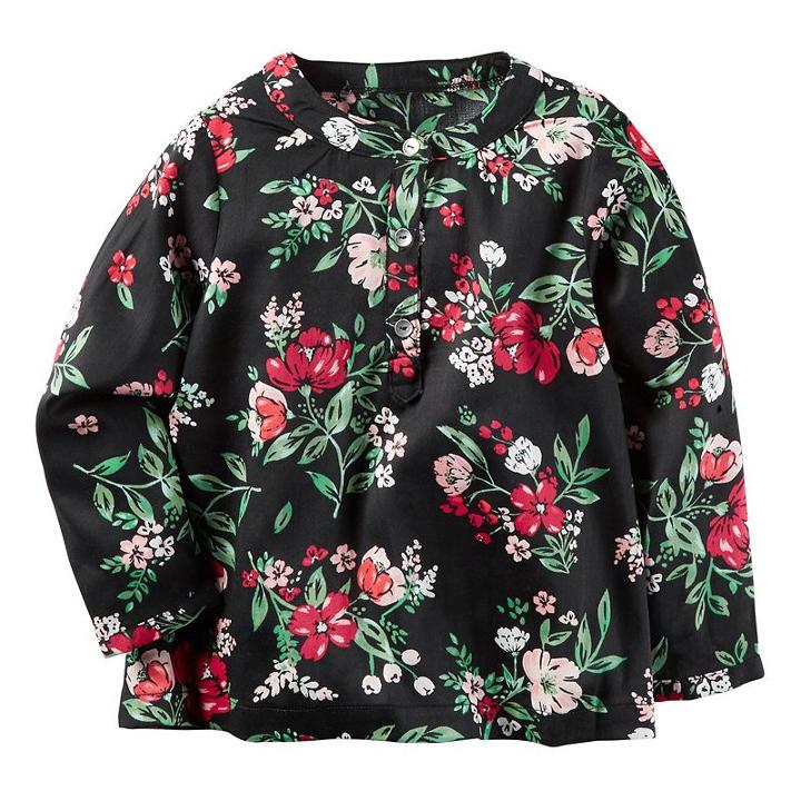 Girls 4-8 Carter's Floral Babydoll Top, Girl's, Size: 6x, Ovrfl Oth