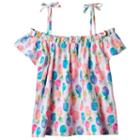 Girls 4-10 Jumping Beans&reg; Print Off-the-shoulder Top, Girl's, Size: 6, Light Grey