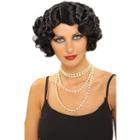Adult Short Bob-cut Flapper Costume Wig, Women's, Black