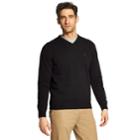 Men's Izod Premium Essentials Classic-fit V-neck Sweater, Size: Medium, Black
