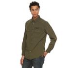 Big & Tall Rock & Republic Stretch Button-down Shirt, Men's, Size: L Tall, Med Green