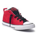 Boys' Converse Chuck Taylor All Star Street Mid Two-tone Sneakers, Size: 5, Red Overfl