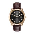 Citizen Men's Eco-drive Leather Watch - Au1043-00e, Size: Large, Brown