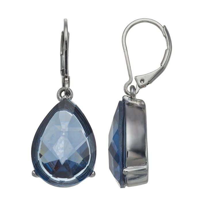 Simply Vera Vera Wang Blue Nickel Free Teardrop Earrings, Women's