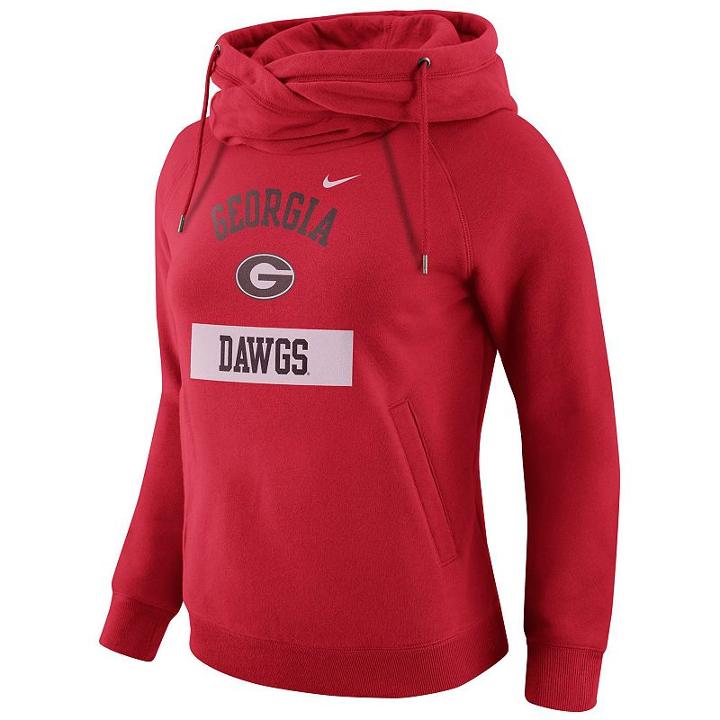 Women's Nike Georgia Bulldogs Rally Hoodie, Size: Xl, Red