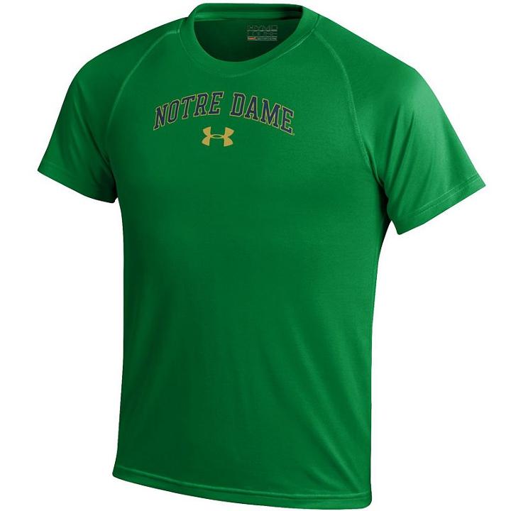 Boys 8-20 Under Armour Notre Dame Fighting Irish Tech Tee, Size: Xl 18-20, Green