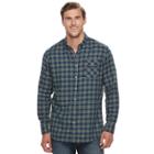 Big & Tall Men's Sonoma Goods For Life&trade; Modern-fit Flexwear Stretch Flannel Button-down Shirt, Size: Xxl Tall, Blue