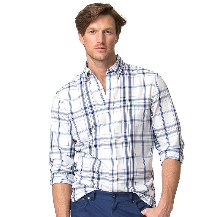Big & Tall Chaps Easy Care Twill Shirt, Men's, Size: Xl Tall, White