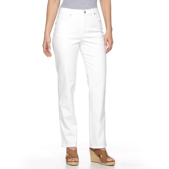 Women's Gloria Vanderbilt Amanda Classic Tapered Jeans, Size: 10 Avg/reg, Natural