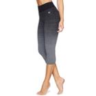 Women's Colosseum Quadrant Capri Leggings, Size: Large, Black