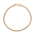14k Gold Over Silver Popcorn Chain Bracelet, Women's, Size: 7.5, Yellow