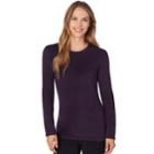 Plus Size Cuddl Duds Fleecewear Crewneck Top, Women's, Size: 1xl, Med Purple