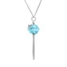 Amore By Simone I. Smith A Sweet Touch Of Hope Platinum Over Silver Crystal Lollipop Pendant, Women's, Size: 18, Green