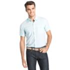 Men's Izod Slim-fit Chambray Button-down Shirt, Size: Medium, Blue