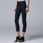 Women's Simply Vera Vera Wang Modern Pull-on Skinny Ankle Pants, Size: Xl, Blue (navy)