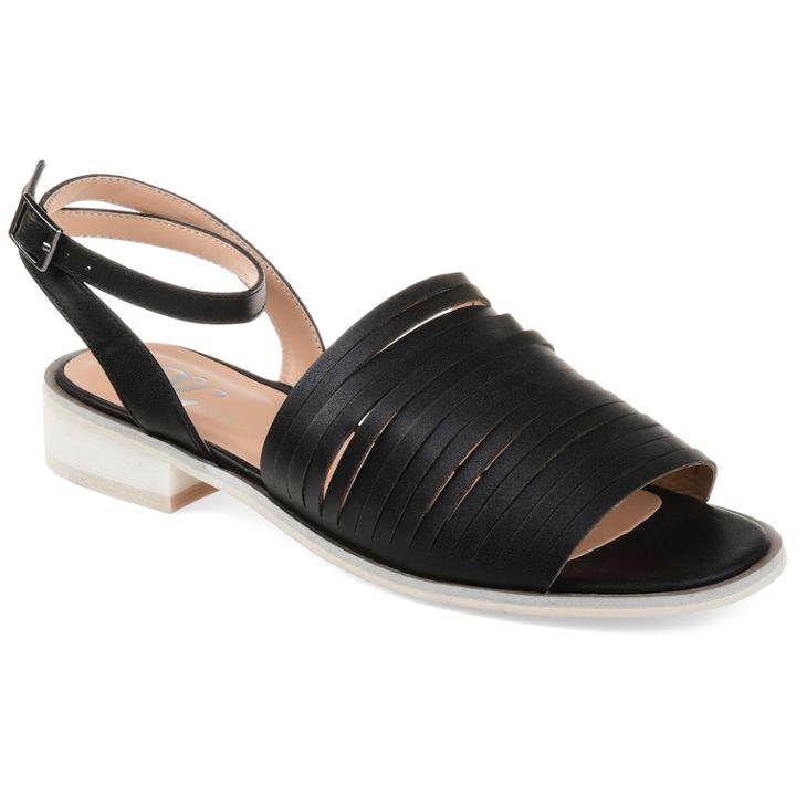 Journee Collection Louise Women's Sandals, Size: 7.5, Black