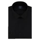 Big & Tall Arrow Regular-fit Stretch Spread-collar Dress Shirt, Men's, Size: 16.5 36/7t, Black