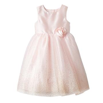 Girls 4-6x Marmellata Classics Mesh Glitter Dots Dress, Girl's, Size: 6, Light Pink