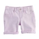 Girls 7-16 & Plus Size So&reg; Rolled Cuff Midi Shorts, Size: 16 1/2, Lt Purple