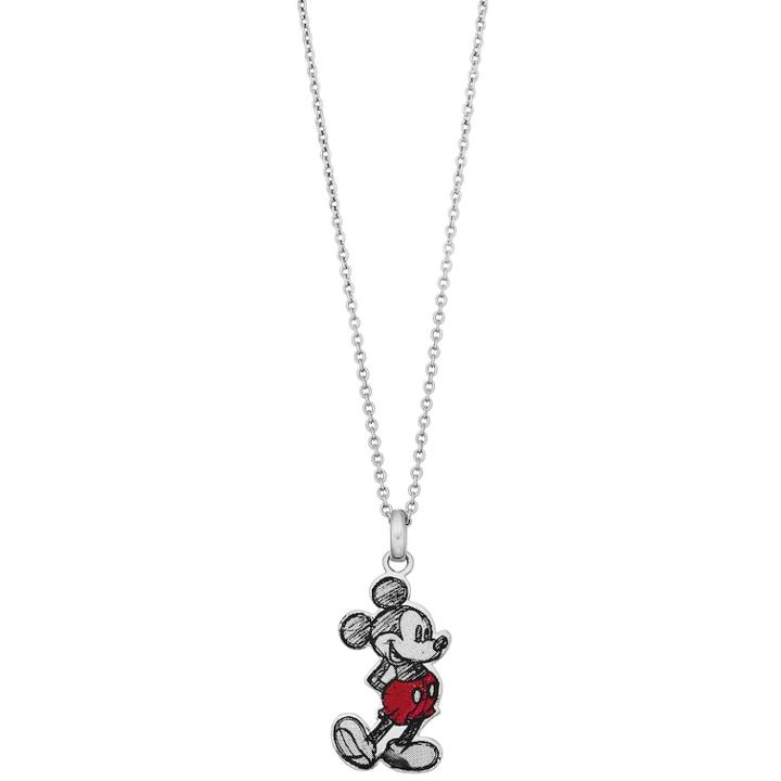 Disney's Mickey Mouse 90th Anniversary Mickey Mouse Pendant Necklace, Women's, Gold