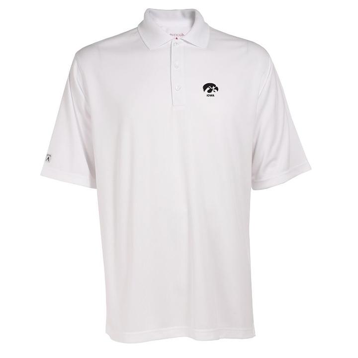 Men's Iowa Hawkeyes Exceed Desert Dry Xtra-lite Performance Polo, Size: Large, White