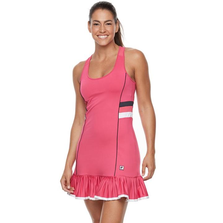 Women's Fila Sport&reg; Pleated Hem Tennis Dress, Size: Small, Med Pink