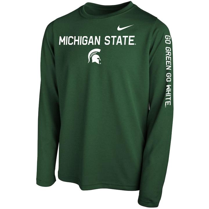 Boys 8-20 Nike Michigan State Spartans Legend Core Tee, Size: L 14-16, Green
