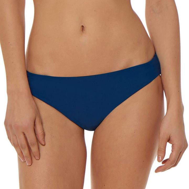 Women's Pink Envelope Solid Bikini Bottoms, Size: Large, Blue (navy)
