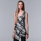 Women's Simply Vera Vera Wang Abstract Asymmetrical Tank, Size: Xl, Oxford