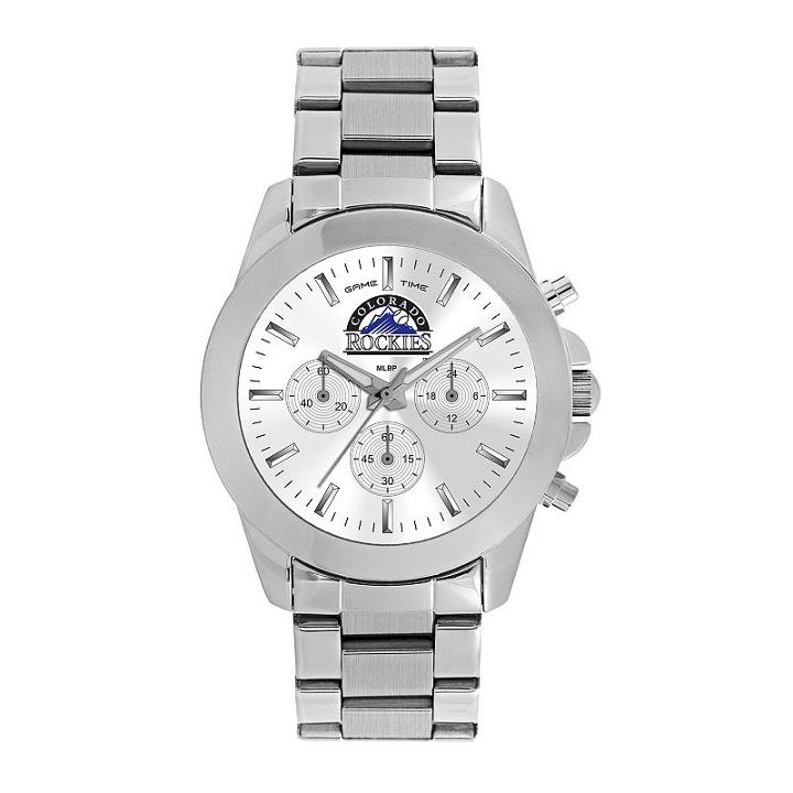 Women's Game Time Colorado Rockies Knockout Watch, Silver