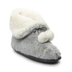 Women's Cuddl Duds Teddy Snuggle Up Bootie Slippers, Size: Small, Grey