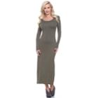Women's White Mark Solid Maxi Dress, Size: Small, Green Oth