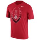 Men's Nike Ohio State Buckeyes Legend Football Icon Dri-fit Tee, Size: Medium, Multicolor