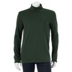 Men's Croft & Barrow&reg; Classic-fit Turtleneck, Size: Medium, Dark Green