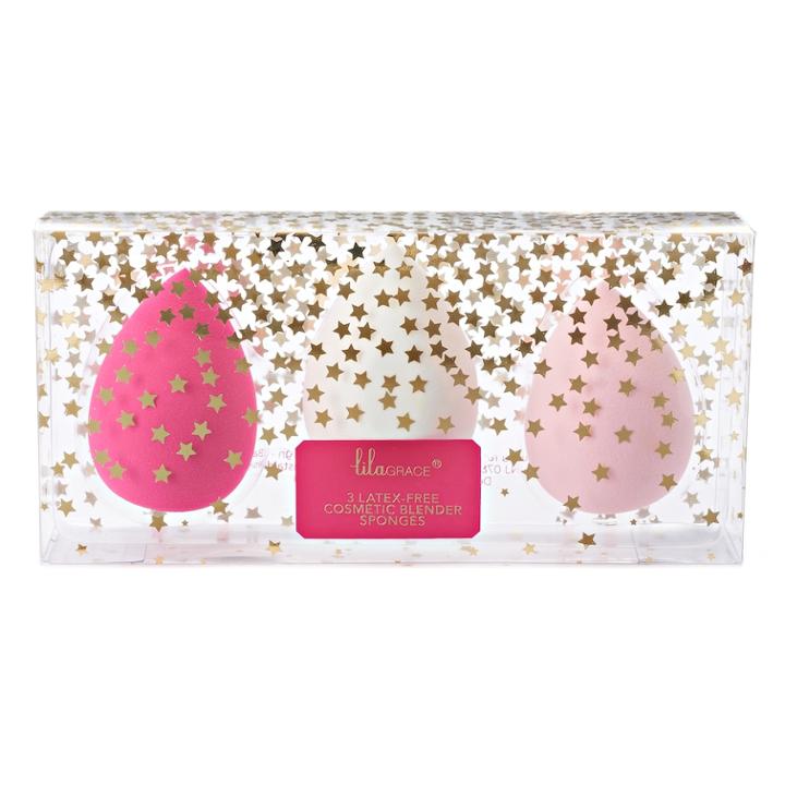 Lila Grace 3-pc. Cosmetic Blender Sponge Set, Multi