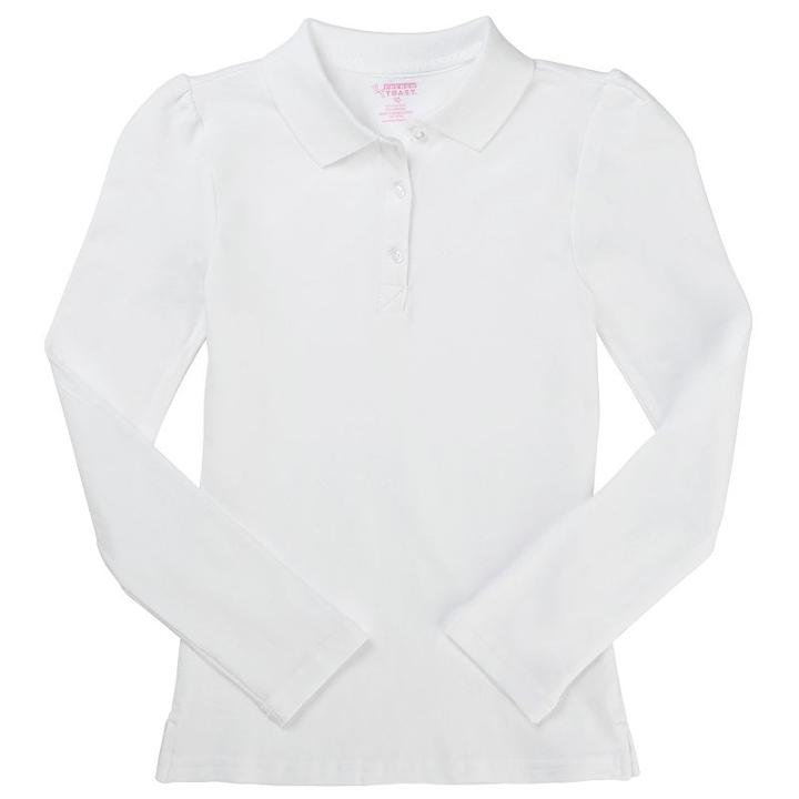 Plus Size Girls 7-20 French Toast School Uniform Pique Polo Shirt, Girl's, Size: 14-16 Plus, White