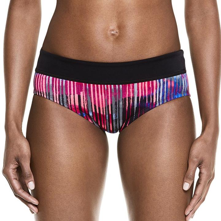 Women's Nike Electrify Moderate Brief Bikini Bottoms, Size: Large, Pink Other