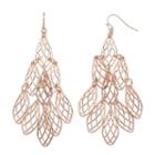 Jennifer Lopez Lattice Oblong Nickel Free Kite Earrings, Women's, Light Pink