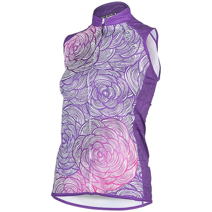 Women's Canari Asha Full-zip Cycling Tank, Size: Small, Purple