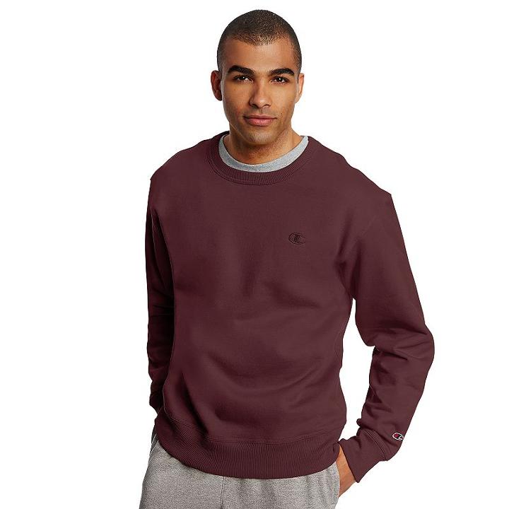 Men's Champion Fleece Powerblend Top, Size: Large, Dark Red