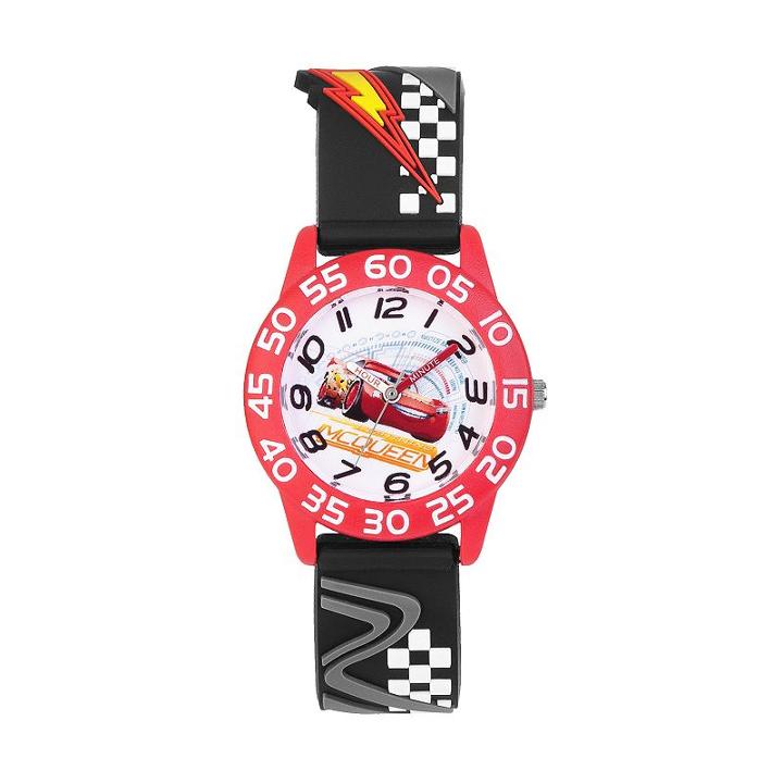 Disney / Pixar Cars 3 Lightning Mcqueen Kids' Time Teacher Watch, Boy's, Size: Medium, Red