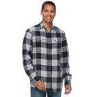 Men's Sonoma Goods For Life&trade; Slim-fit Plaid Flannel Button-down Shirt, Size: Large, Blue
